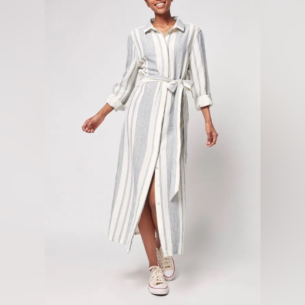 Faherty Dream Cotton Gauze Iris Dress